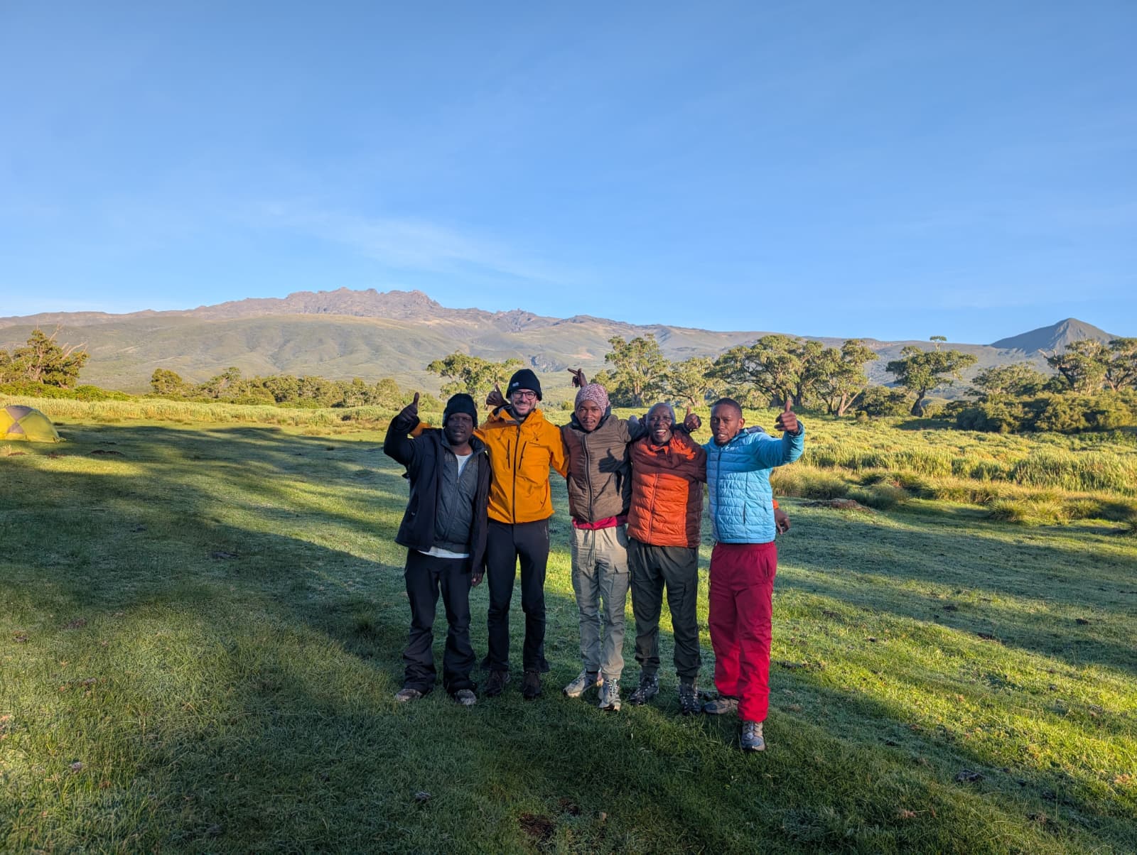 Nairobi to Chogoria Gate – Chogoria Town to Meru Mount Kenya Camp (3,050 m)